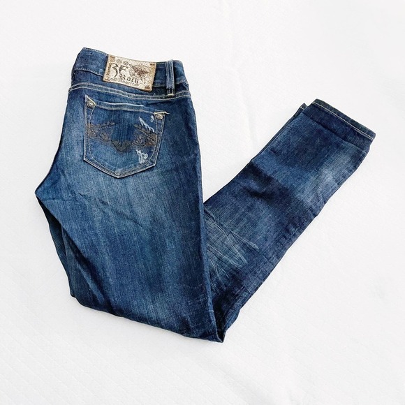 Rerock Express Skinny Jeans Dark Wash Denim Jeans SZ27 / 4 - Picture 7 of 7